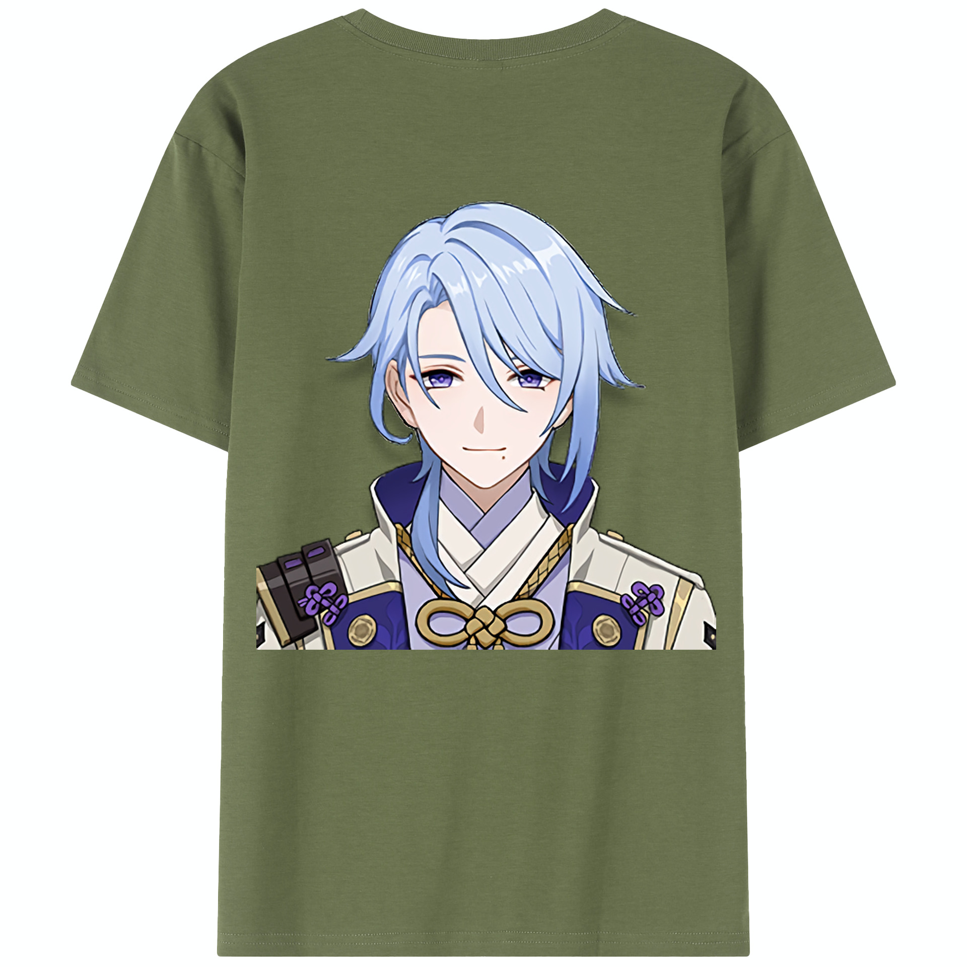 げんし神 神里綾人 かみさとあやと genshin Kamisato Ayato 綿100％半袖Tシャツ（背面プリント）